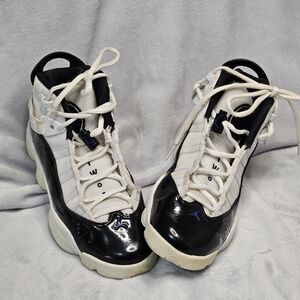 Nike Jordan 6 Rings Defining [323419-104] Kids 5y Basketball Shoes White/Black